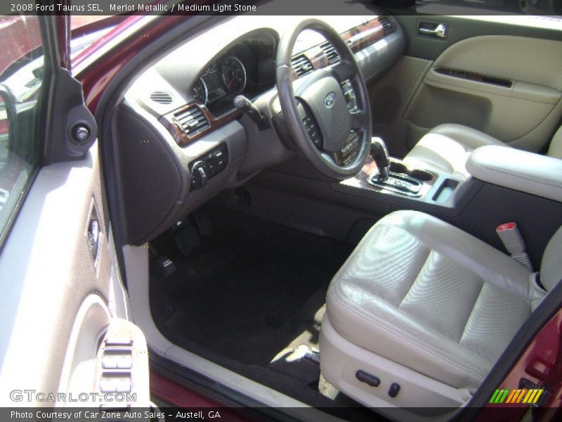 Merlot Metallic / Medium Light Stone 2008 Ford Taurus SEL