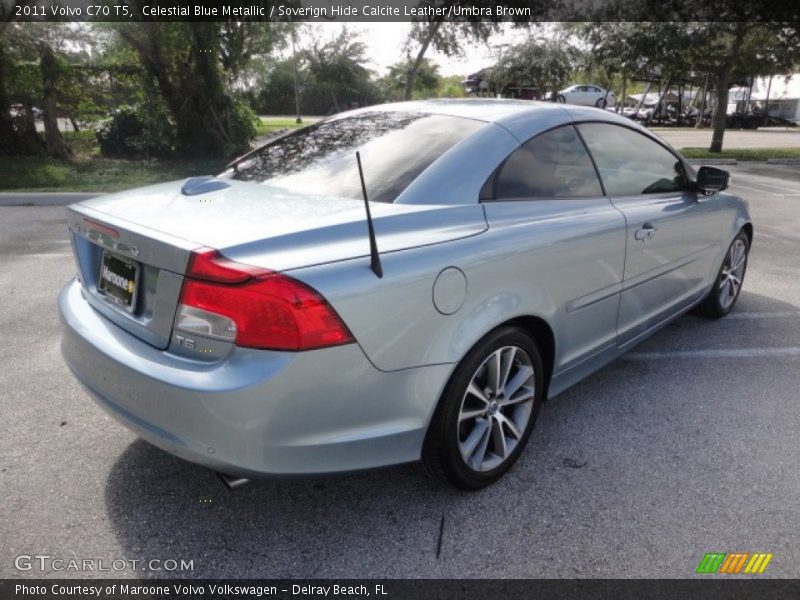 Celestial Blue Metallic / Soverign Hide Calcite Leather/Umbra Brown 2011 Volvo C70 T5