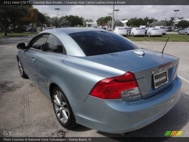 Celestial Blue Metallic / Soverign Hide Calcite Leather/Umbra Brown 2011 Volvo C70 T5