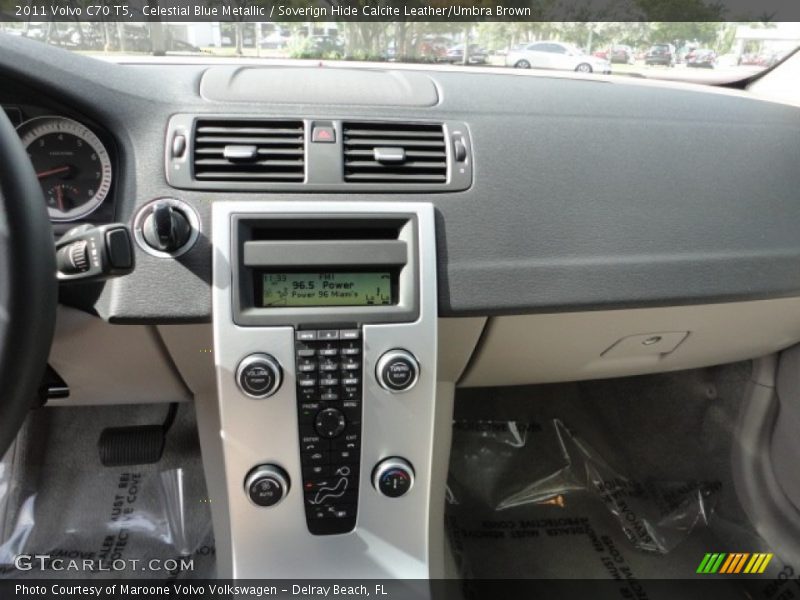 Celestial Blue Metallic / Soverign Hide Calcite Leather/Umbra Brown 2011 Volvo C70 T5