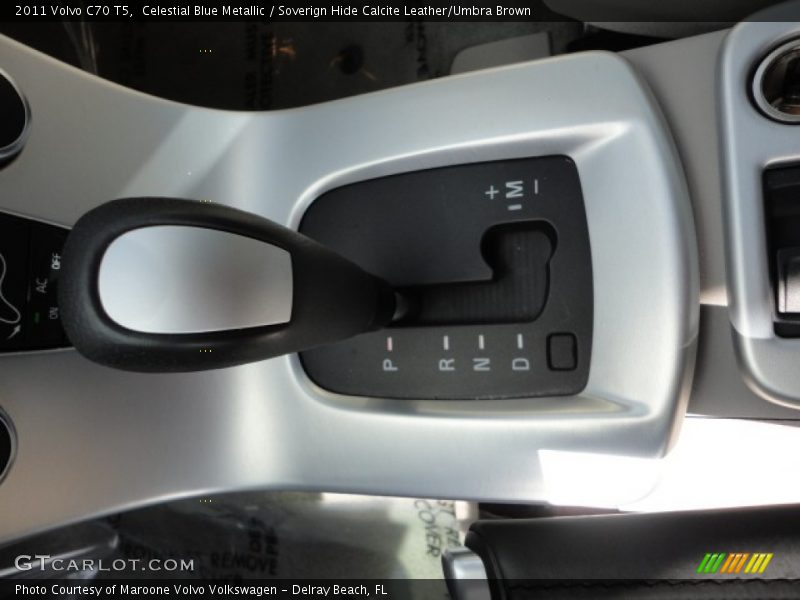 Celestial Blue Metallic / Soverign Hide Calcite Leather/Umbra Brown 2011 Volvo C70 T5