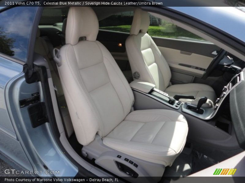 Celestial Blue Metallic / Soverign Hide Calcite Leather/Umbra Brown 2011 Volvo C70 T5