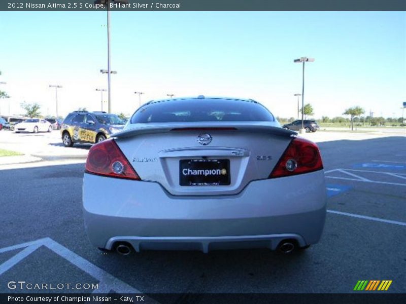Brilliant Silver / Charcoal 2012 Nissan Altima 2.5 S Coupe