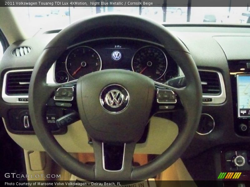 Night Blue Metallic / Cornsilk Beige 2011 Volkswagen Touareg TDI Lux 4XMotion