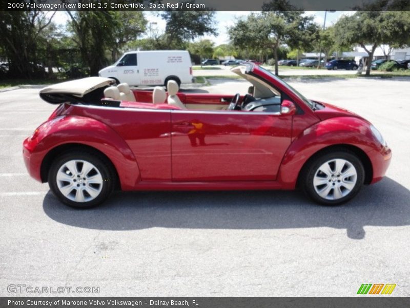 Salsa Red / Cream 2009 Volkswagen New Beetle 2.5 Convertible