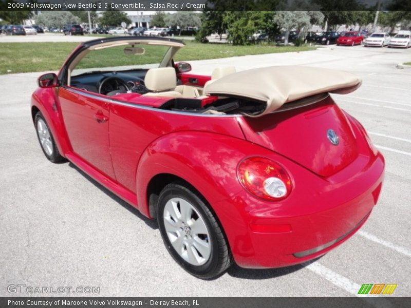Salsa Red / Cream 2009 Volkswagen New Beetle 2.5 Convertible