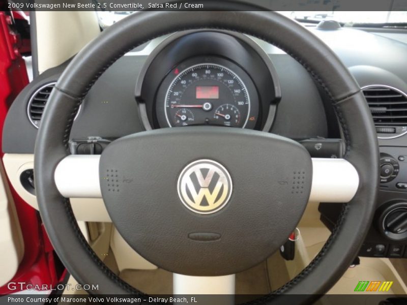 Salsa Red / Cream 2009 Volkswagen New Beetle 2.5 Convertible