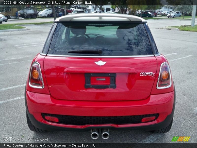 Chili Red / Punch Carbon Black 2008 Mini Cooper S Hardtop