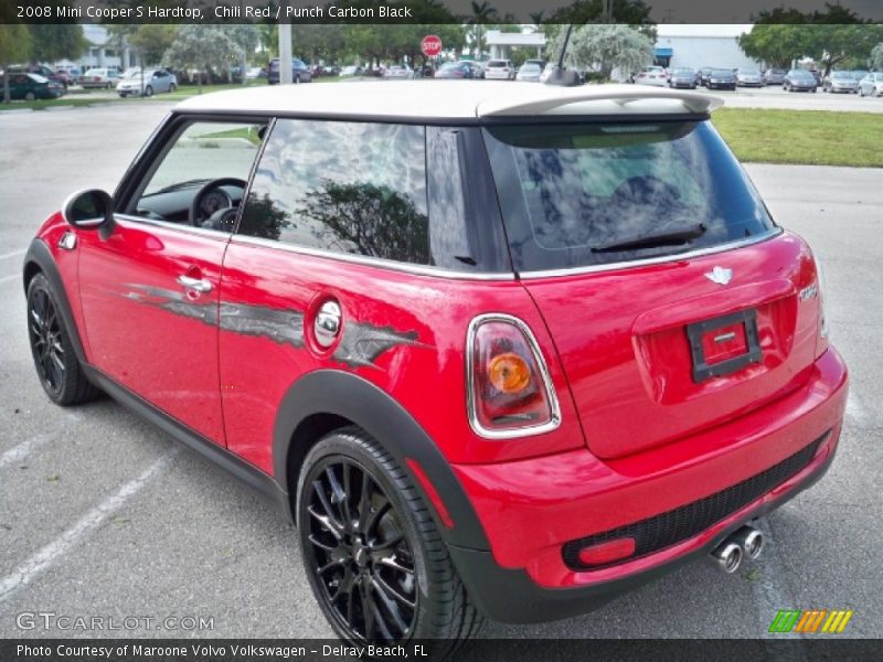 Chili Red / Punch Carbon Black 2008 Mini Cooper S Hardtop