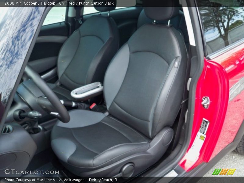 Chili Red / Punch Carbon Black 2008 Mini Cooper S Hardtop