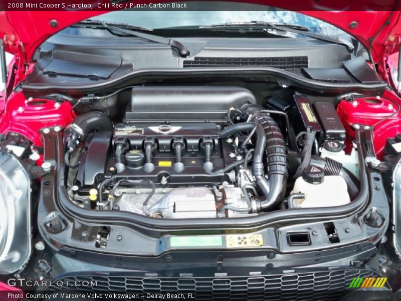 Chili Red / Punch Carbon Black 2008 Mini Cooper S Hardtop