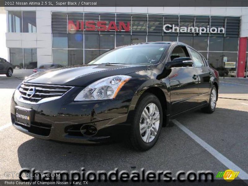Super Black / Charcoal 2012 Nissan Altima 2.5 SL