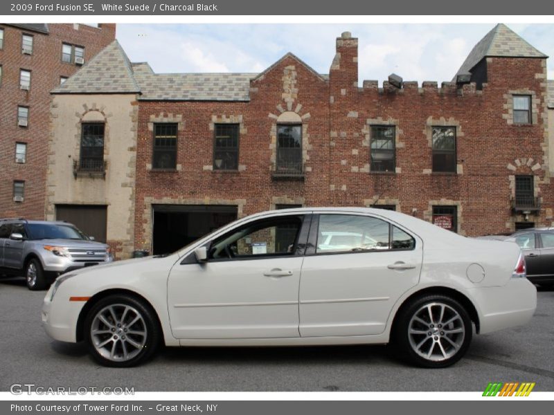 White Suede / Charcoal Black 2009 Ford Fusion SE