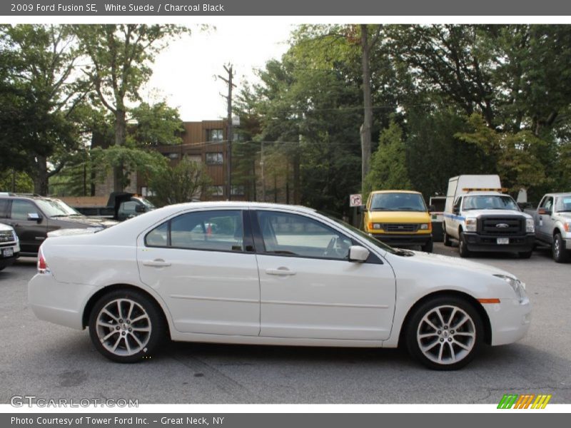 White Suede / Charcoal Black 2009 Ford Fusion SE