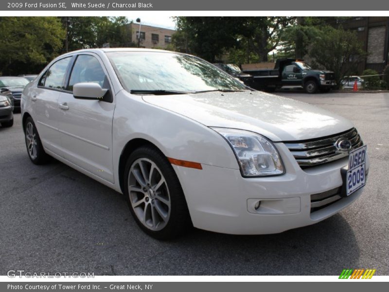 White Suede / Charcoal Black 2009 Ford Fusion SE