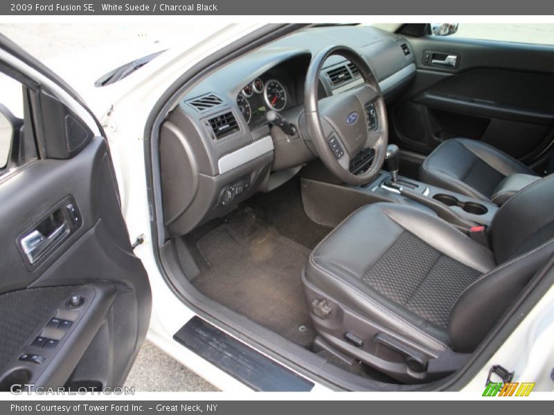 White Suede / Charcoal Black 2009 Ford Fusion SE