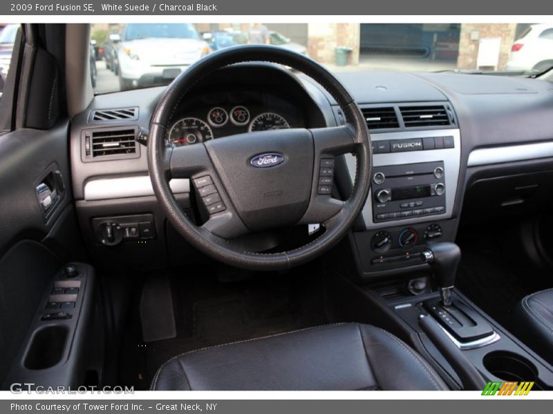 White Suede / Charcoal Black 2009 Ford Fusion SE