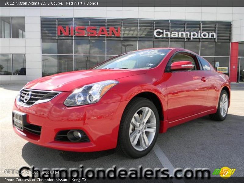 Red Alert / Blonde 2012 Nissan Altima 2.5 S Coupe