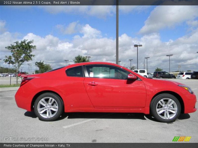 Red Alert / Blonde 2012 Nissan Altima 2.5 S Coupe
