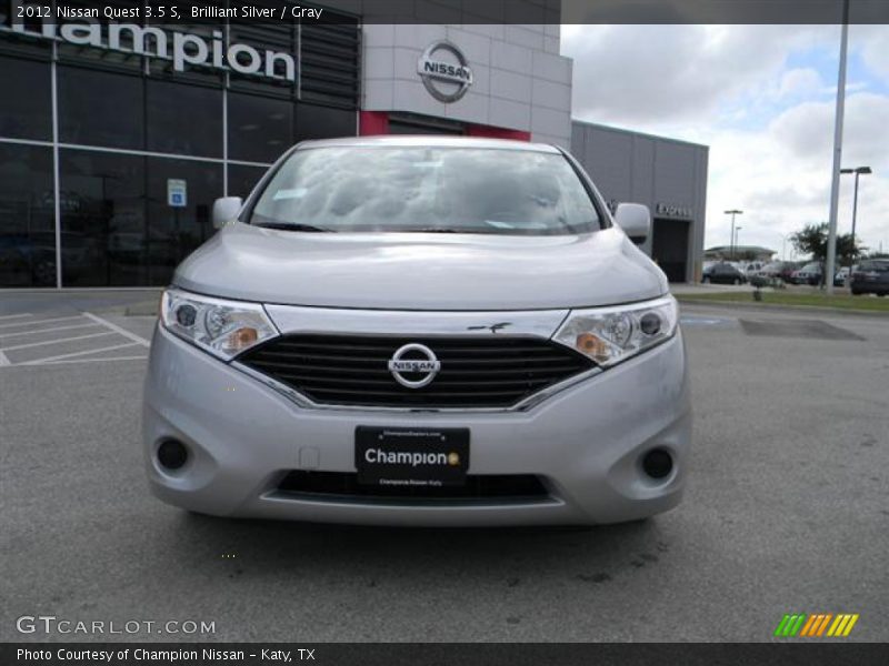 Brilliant Silver / Gray 2012 Nissan Quest 3.5 S