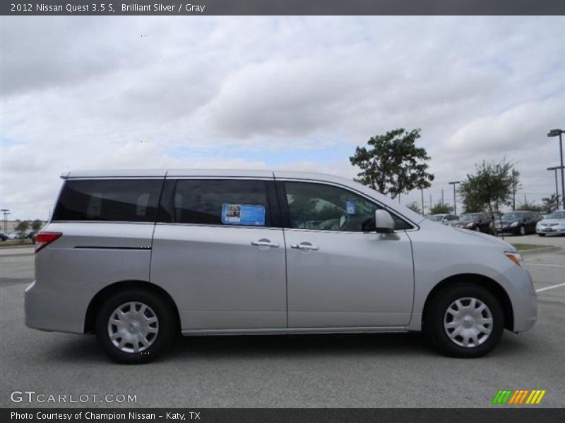 Brilliant Silver / Gray 2012 Nissan Quest 3.5 S