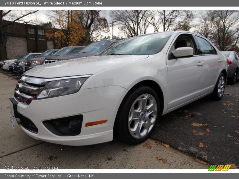 White Suede / Medium Light Stone 2010 Ford Fusion SE
