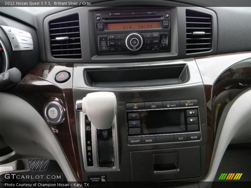 Brilliant Silver / Gray 2012 Nissan Quest 3.5 S