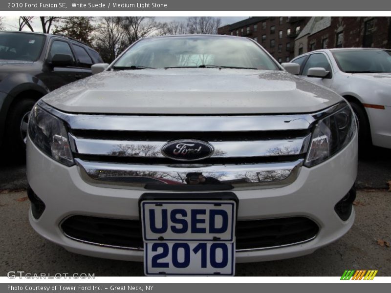 White Suede / Medium Light Stone 2010 Ford Fusion SE