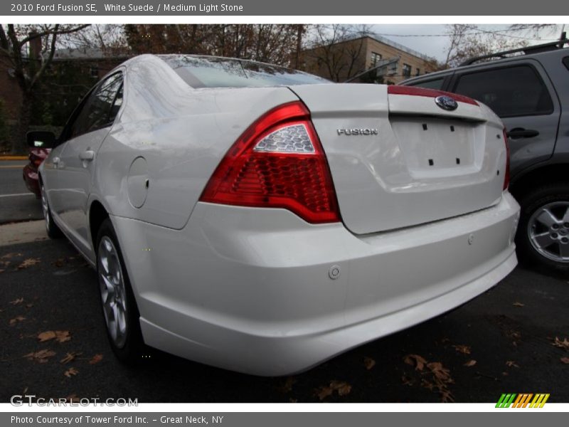 White Suede / Medium Light Stone 2010 Ford Fusion SE