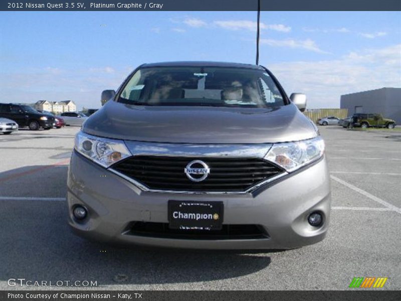 Platinum Graphite / Gray 2012 Nissan Quest 3.5 SV