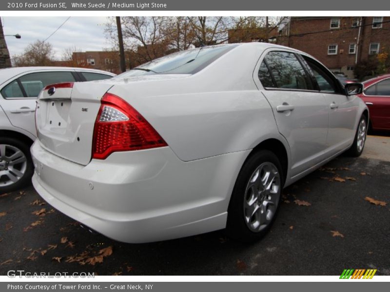 White Suede / Medium Light Stone 2010 Ford Fusion SE