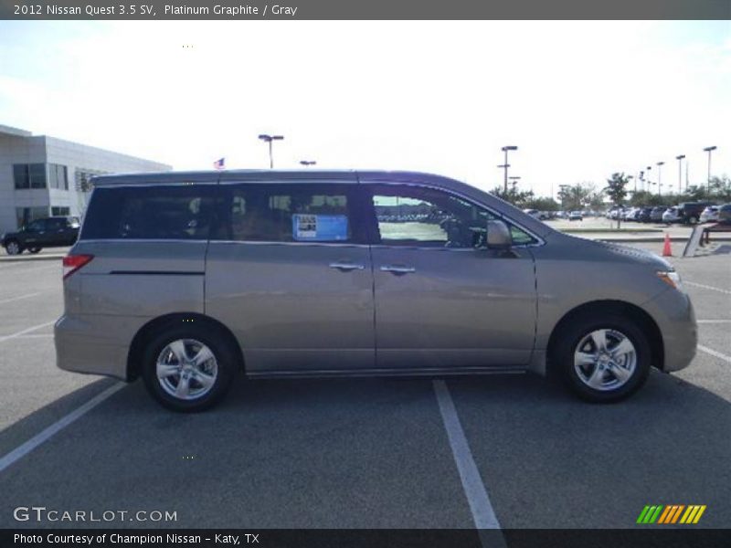 Platinum Graphite / Gray 2012 Nissan Quest 3.5 SV