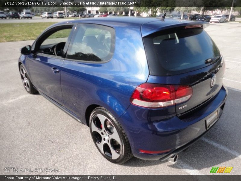 Shadow Blue Metallic / Interlagos Plaid Cloth 2012 Volkswagen GTI 2 Door