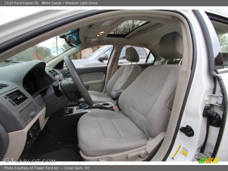 White Suede / Medium Light Stone 2010 Ford Fusion SE