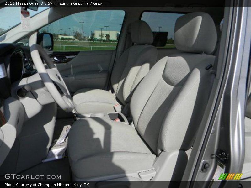 Platinum Graphite / Gray 2012 Nissan Quest 3.5 SV