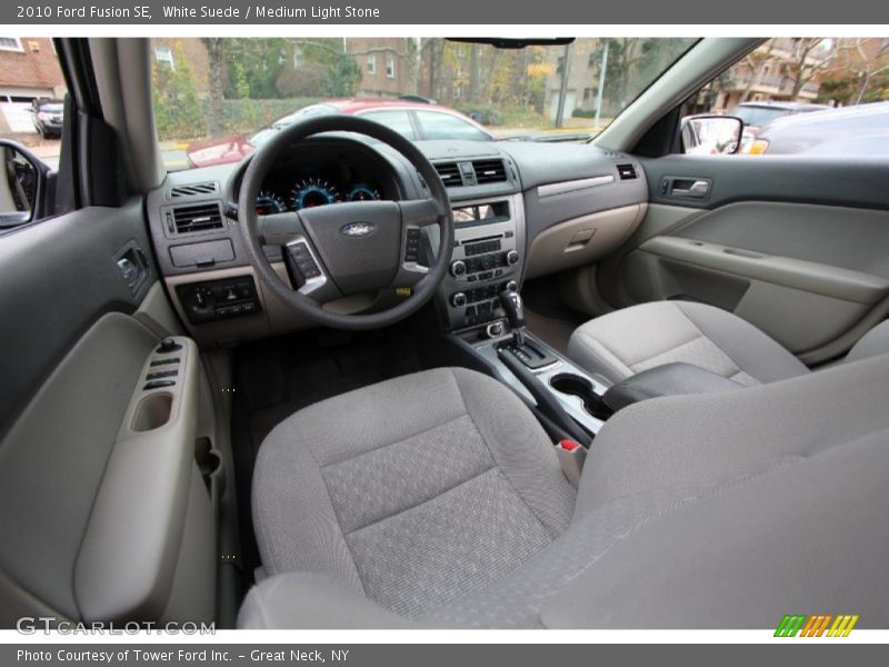 White Suede / Medium Light Stone 2010 Ford Fusion SE