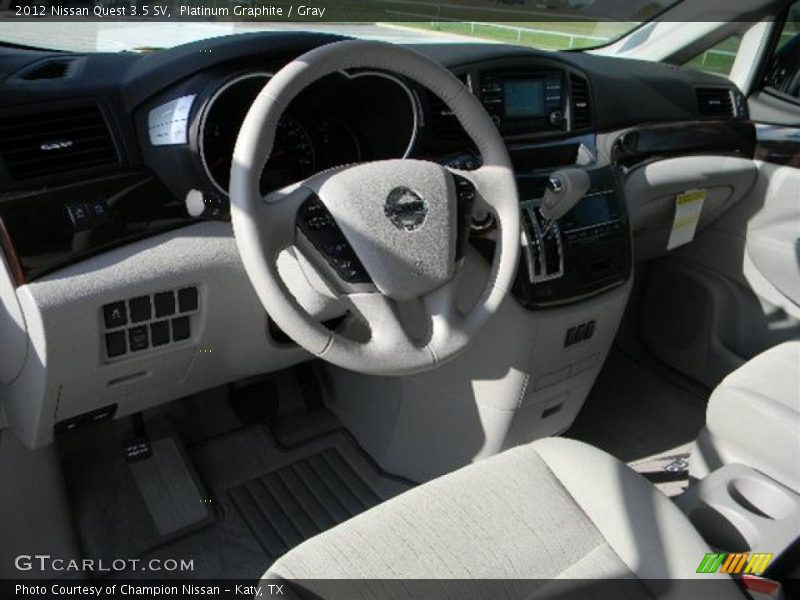 Platinum Graphite / Gray 2012 Nissan Quest 3.5 SV