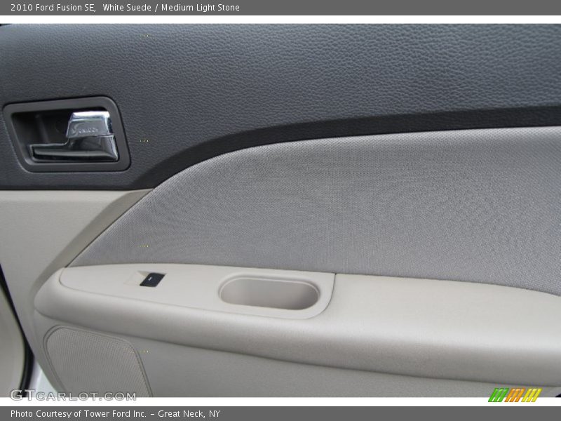 White Suede / Medium Light Stone 2010 Ford Fusion SE