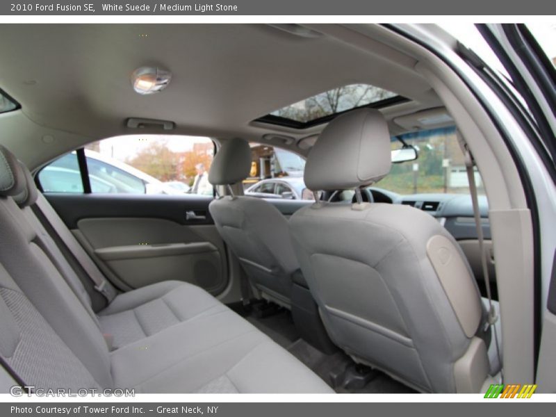 White Suede / Medium Light Stone 2010 Ford Fusion SE