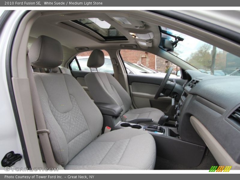 White Suede / Medium Light Stone 2010 Ford Fusion SE