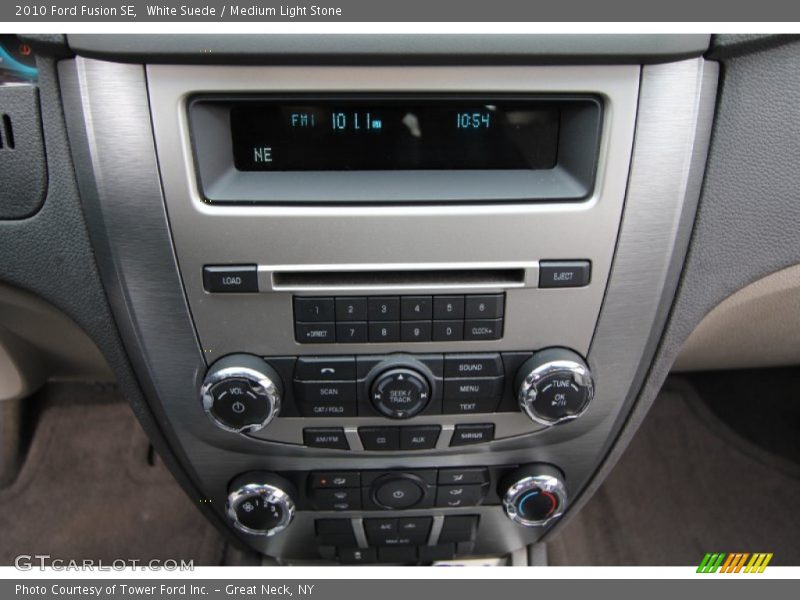 White Suede / Medium Light Stone 2010 Ford Fusion SE