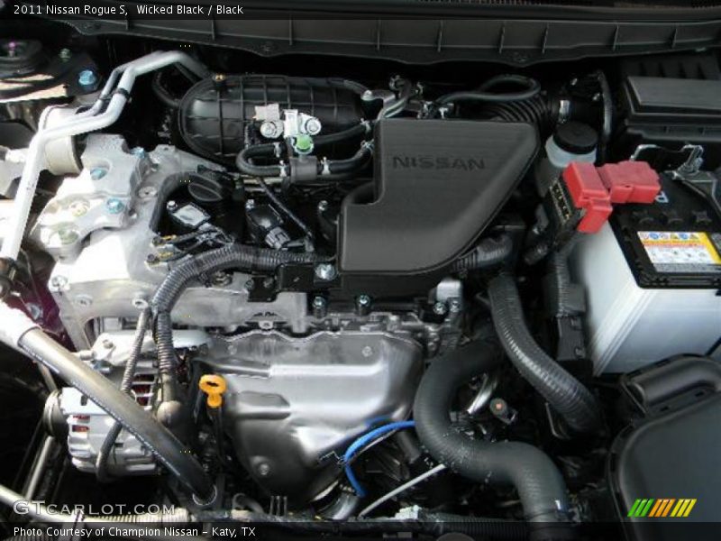 Wicked Black / Black 2011 Nissan Rogue S