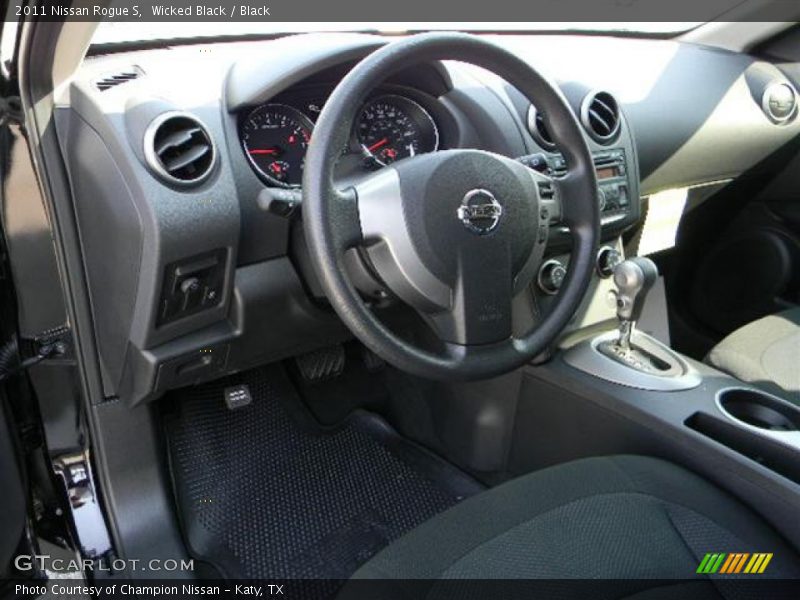 Wicked Black / Black 2011 Nissan Rogue S