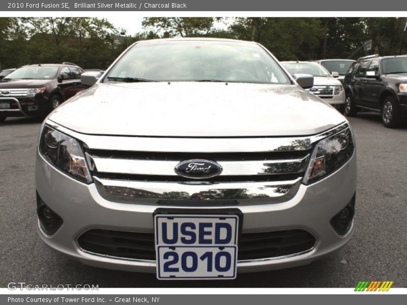 Brilliant Silver Metallic / Charcoal Black 2010 Ford Fusion SE