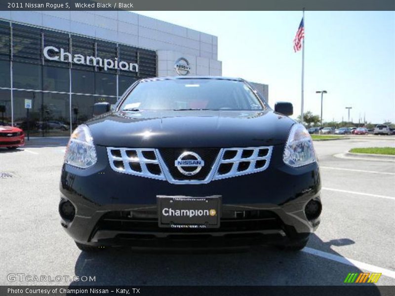 Wicked Black / Black 2011 Nissan Rogue S