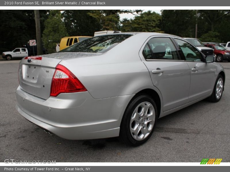 Brilliant Silver Metallic / Charcoal Black 2010 Ford Fusion SE