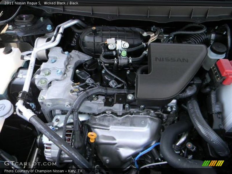Wicked Black / Black 2011 Nissan Rogue S