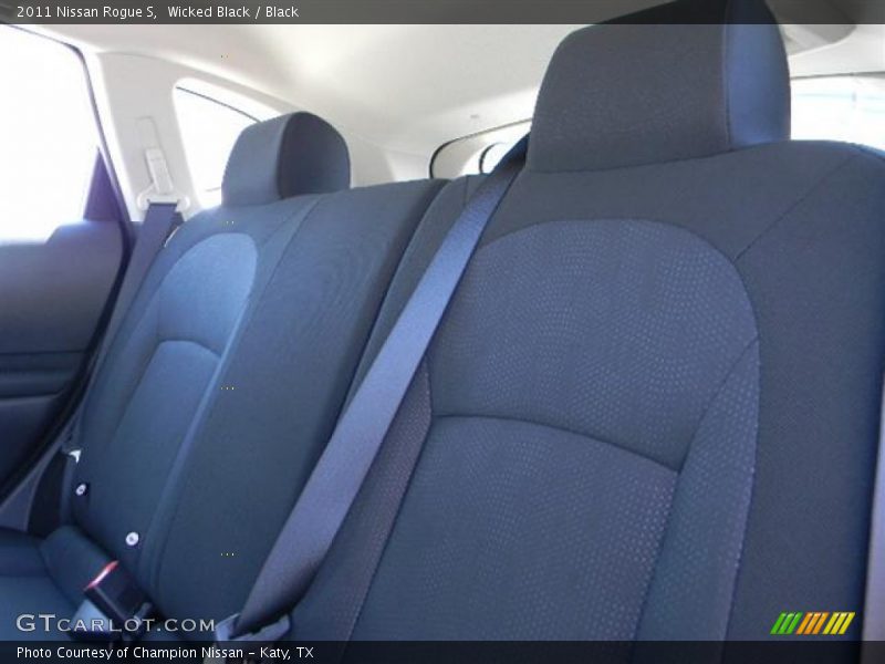 Wicked Black / Black 2011 Nissan Rogue S