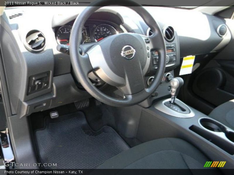 Wicked Black / Black 2011 Nissan Rogue S