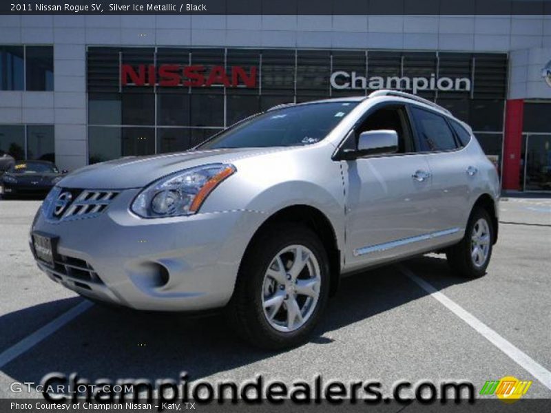Silver Ice Metallic / Black 2011 Nissan Rogue SV